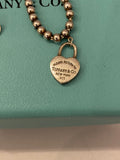 Pre Loved Tiffany & Co Return to Sender Silver Heart Bracelet