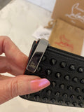 Pre Loved Christian Louboutin Black Spike purse/cardholder (excellent)