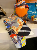 Hermes 'En Liberte' Silk Twilly Scarf -Dog Design