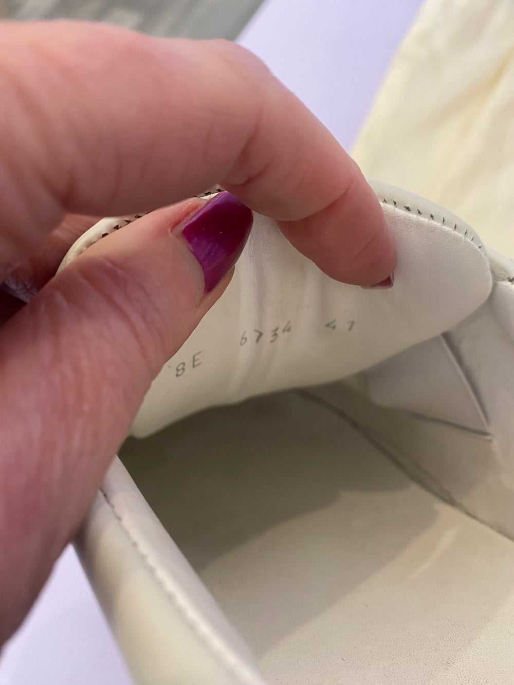 Pre Loved Fendi Pearland Leather Trainers  UK8