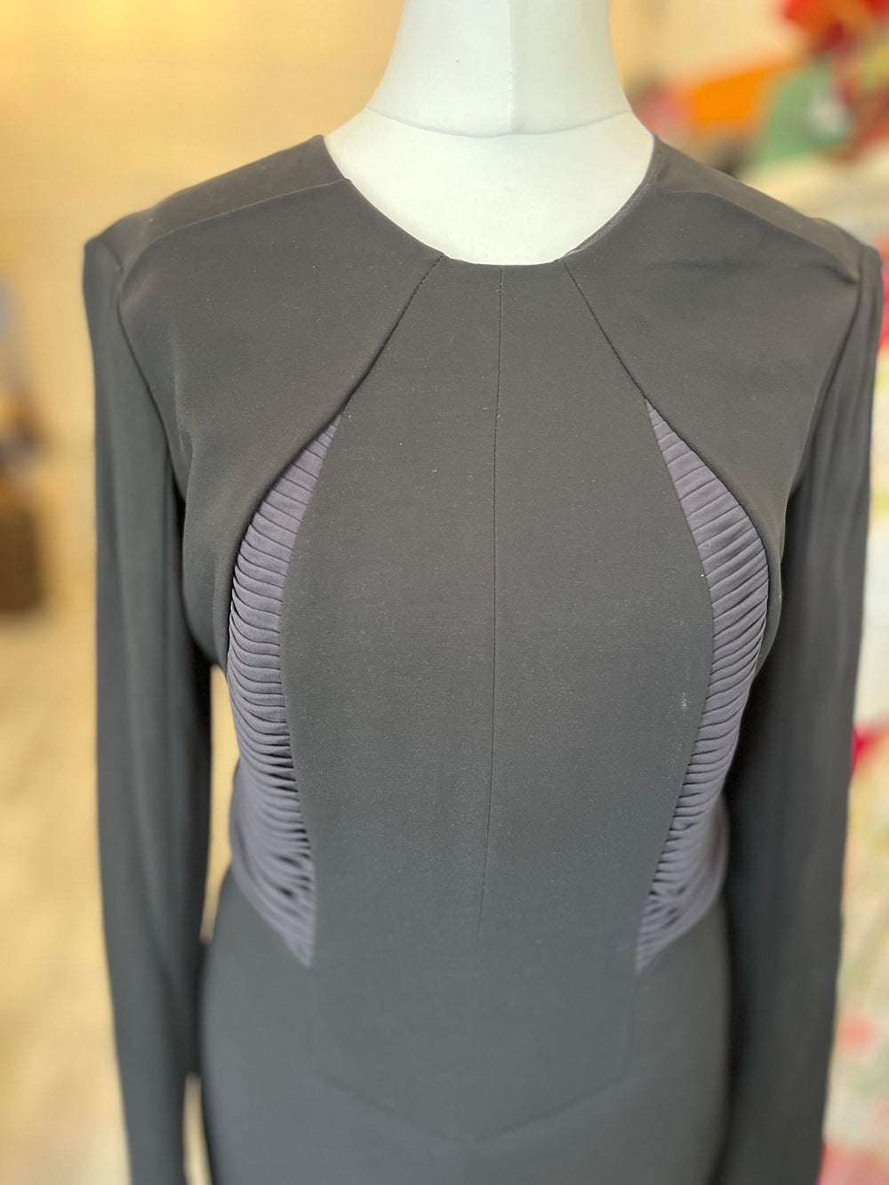 Pre Loved Yiqing Yin Pleated Dress UK8 (New)