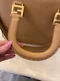Pre Loved Fendi FF Vitello Glacier Medium Handle Tote - AS NEW
