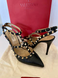 Pre loved Valentino Garavani Black Rockstud Heels uk6