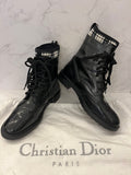 Pre Loved Christian Dior Brogue Boots in Black UK 5