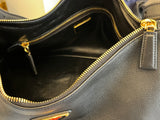Pre Loved Aimee Prada Black Calf Leather Shoulder Bag (as new)