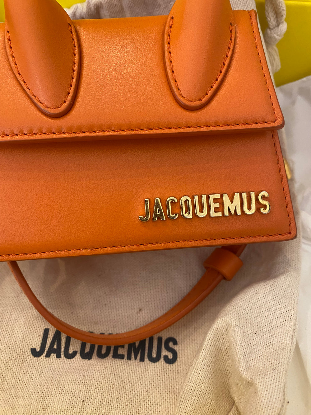 Pre Loved Jacquemus Le Chiquito bag in Orange