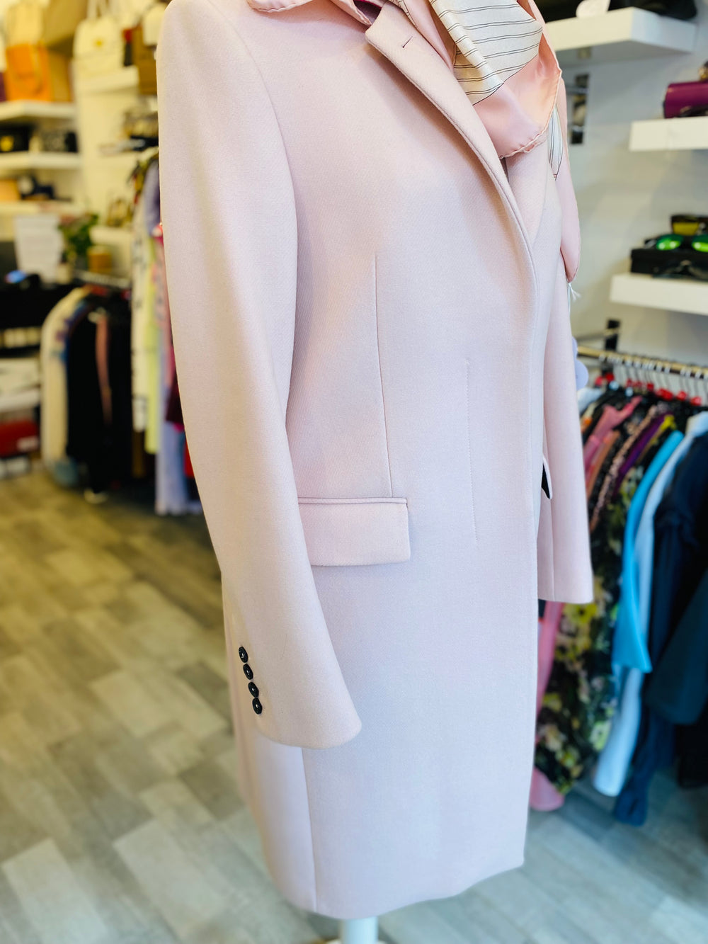 Pre Loved Paul Smith Blush Wool & Cashmere Coat