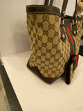 Pre Loved Gucci GG Canvas Sherry Line Bag + Gucci Sylvie Wallet