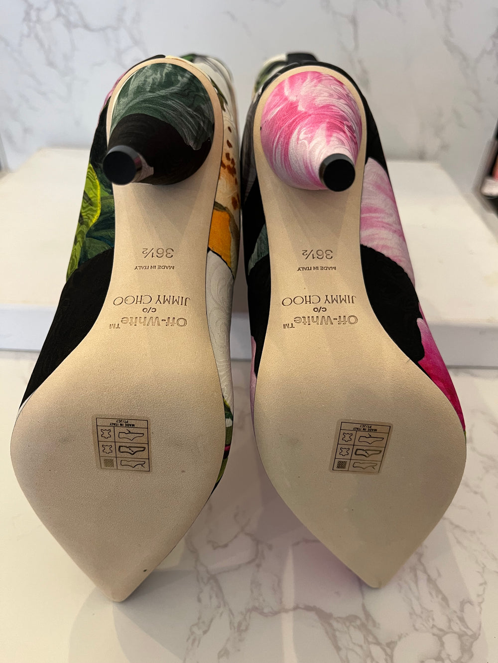 Pre Loved Jimmy Choo Floral Sara Boots UK 3.5 (New)