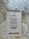 Pre Loved Self Portrait White Lace & Crystal Mini Dress UK 10 (New)
