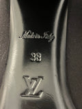 Pre Loved Louis Vuitton Madeline Satin & Crystal Heels UK 5 **RESERVED**