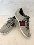 Pre Loved Gucci Silver Glitter Bambi Low Top Sneakers - Size 5