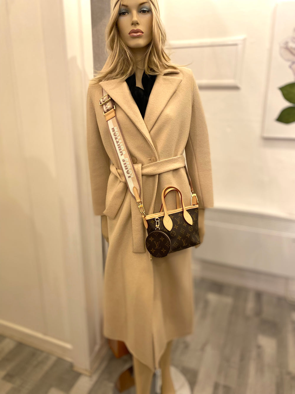 Pre Loved Marella Light Beige Wool Coat uk10