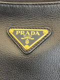 Pre Loved Aimee Prada Black Calf Leather Shoulder Bag (as new)