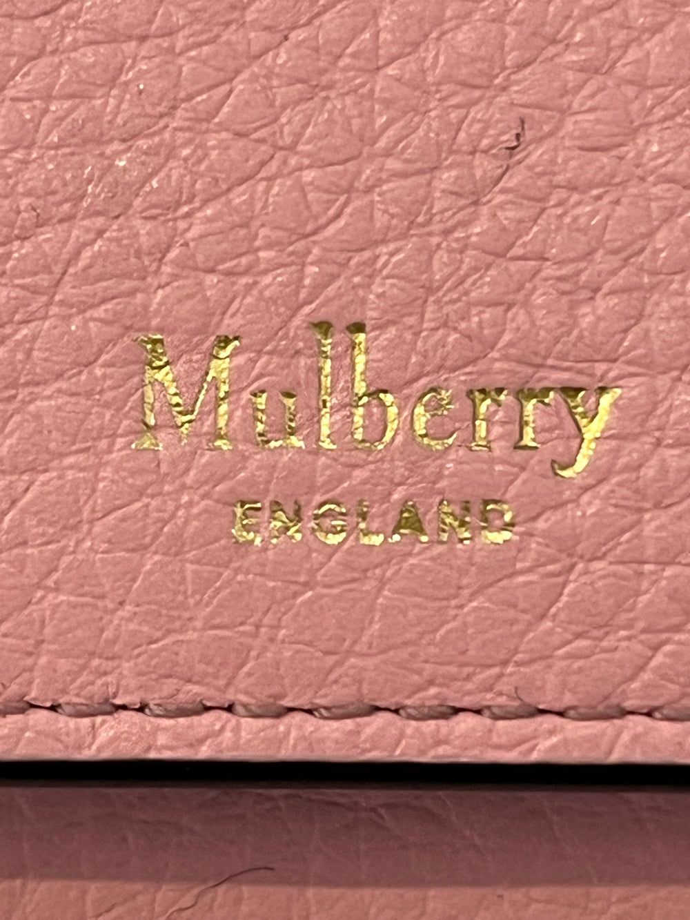 Pre Loved Mulberry Wallet Purse in Rose Pink Leather (As New)