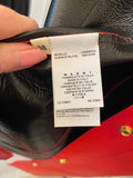 Pre Loved Marni Red Leather Dress/Gilet FR38  UK10