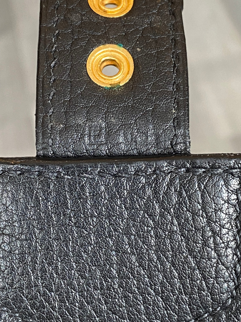 Pre Loved Hermes Sac a Depeches Briefcase 40 in Black Grained Leather year 1986
