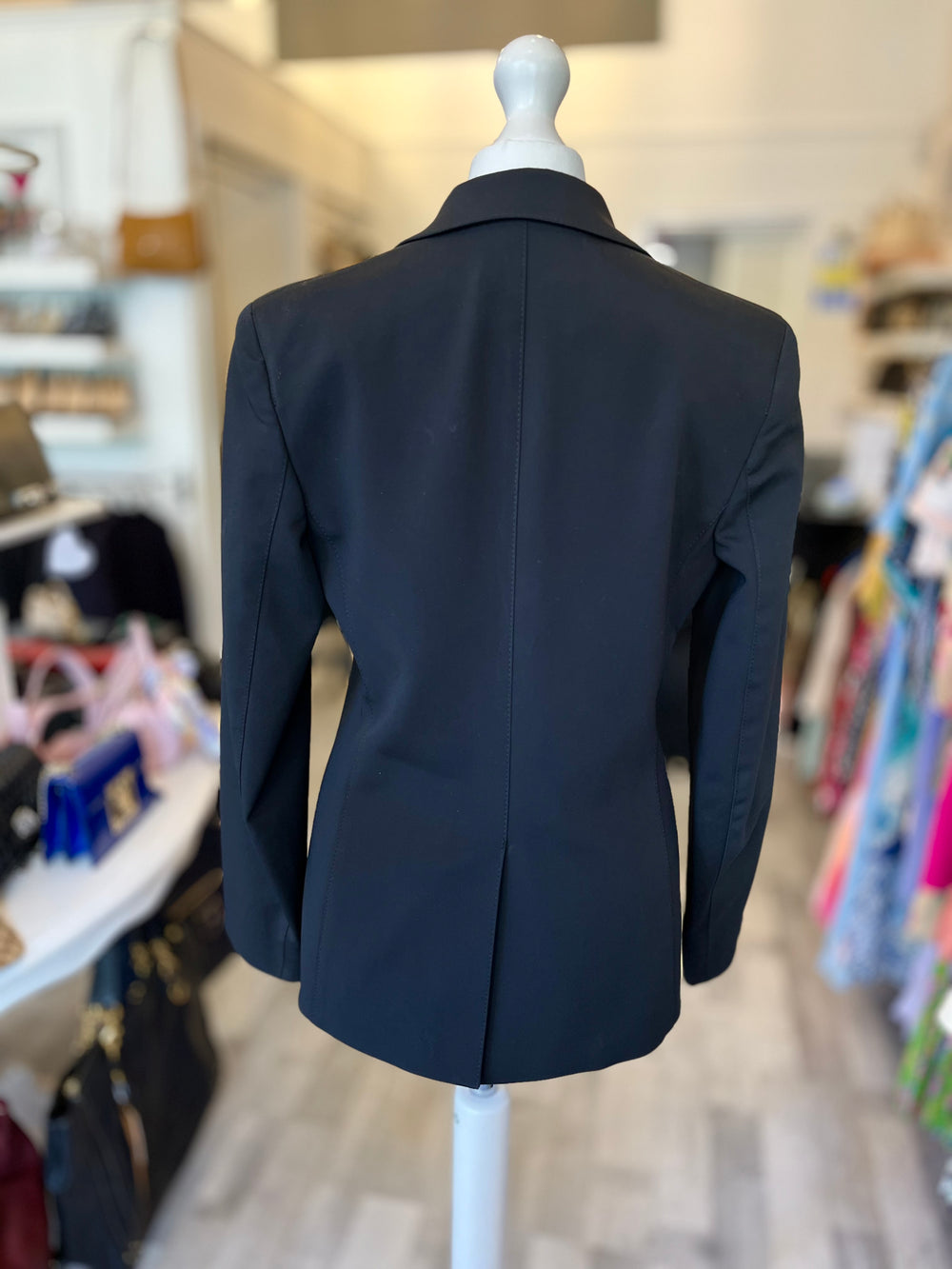 Pre Loved Prada Black Blazer IT40 uk 8