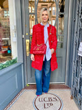Edward Achour Red Boucle Coat (small)