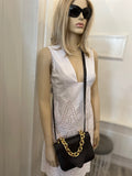 Pre Loved Bottega Veneta Mount Crossbody Bag in Chocolate Leather (as new)