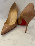 Pre Loved Christian Louboutin Nude Patent Heels uk3.5 **RESERVED ME**