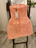 Pre Loved Nadine Merabi Masy Tulip Dress in Peach size XS (new)