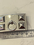 Pre Loved Hermes Palladium Collier de Chiens Belt Buckle