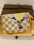 Pre Loved Louis Vuitton Damier Azure Mini Pochette Balloons (excellent)