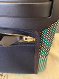 Hermes Herbag Zip 31 in Blue Saphir, Menthe and Criss Viking Toile With Hunter Leather