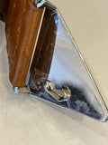 Prada Braided Belt in Cognac Brown 95cm UK 12