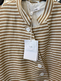 Cabbages & Roses Linen Beige Stripe Coat UK8 (new)