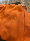 Hermes New Libris Cashmere & Silk Stole in Peach