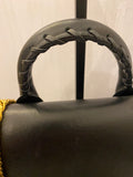 Pre Loved Alexander McQueen Black Leather Small Chain Strap Backpack (excellent)