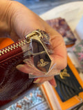 Vivienne Westwood Margate Clutch/Pouch in Bordeaux Patent