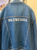 Pre Loved Balenciaga Oversized Denim Jacket -Size 40