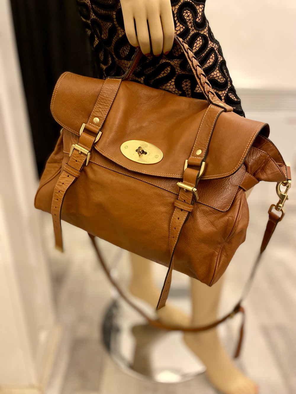 Pre Loved Mulberry Oversized Alexa in Oak