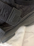 Pre Loved Christian Dior D-Wander Technical Cloth Black Sneakers    UK 3.5 (excellent)