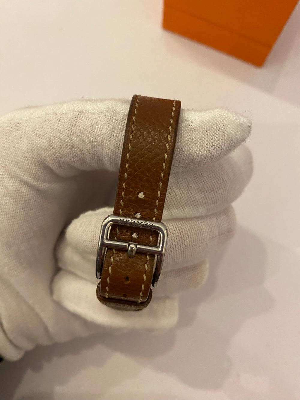 Pre Loved Hermes Kelly Watch Strap with Hermes Charm