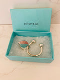 Pre Loved Tiffany & Co Heart Ball Key Ring (excellent)
