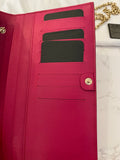 Pre Loved Fendi Patent Magenta Wallet on Chain (as new)