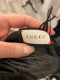 Pre Loved Gucci Fur Trimmed Shawl in Grey