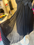 Pre Loved Prada Black Silk Bow Dress size 42 UK10