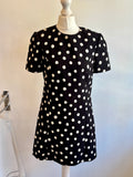 Pre Loved Saint Laurent Polka Dot Mini Dress UK 8 (new)