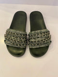 Pre loved Chanel Gunmetal Sliders UK 4