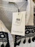 Dodo Bar Or Black and White Embellished Maxi Dress size M (new)