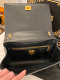 Pre Loved Dolce & Gabbana Devotion Shoulder Bag in Quilted Nappa Black Leather