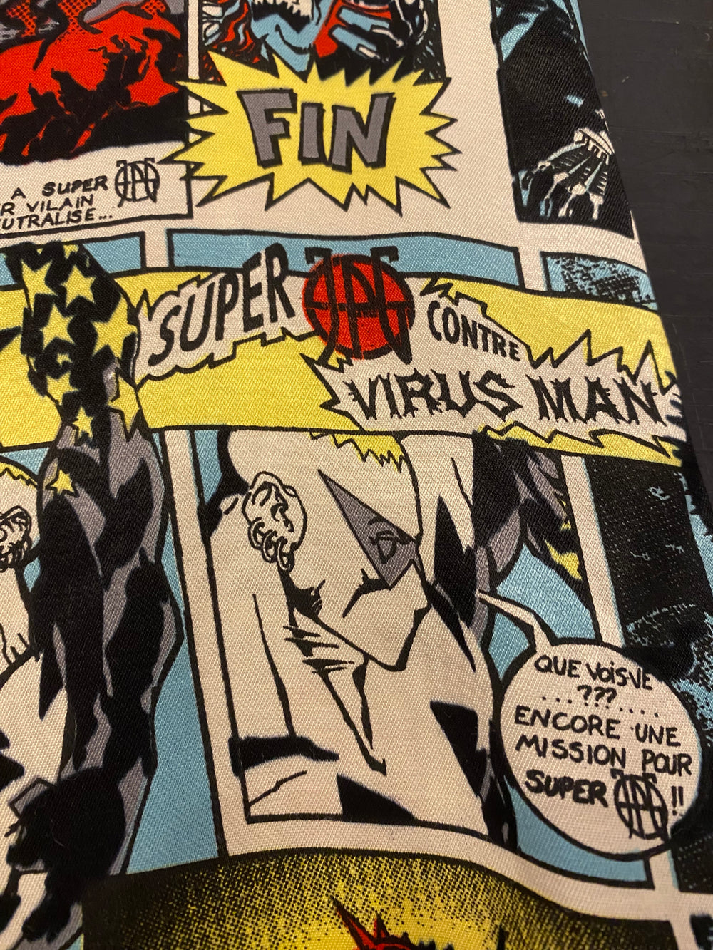 Jean Paul Gaultier Vintage 'Virus Man' Comic Dress uk8