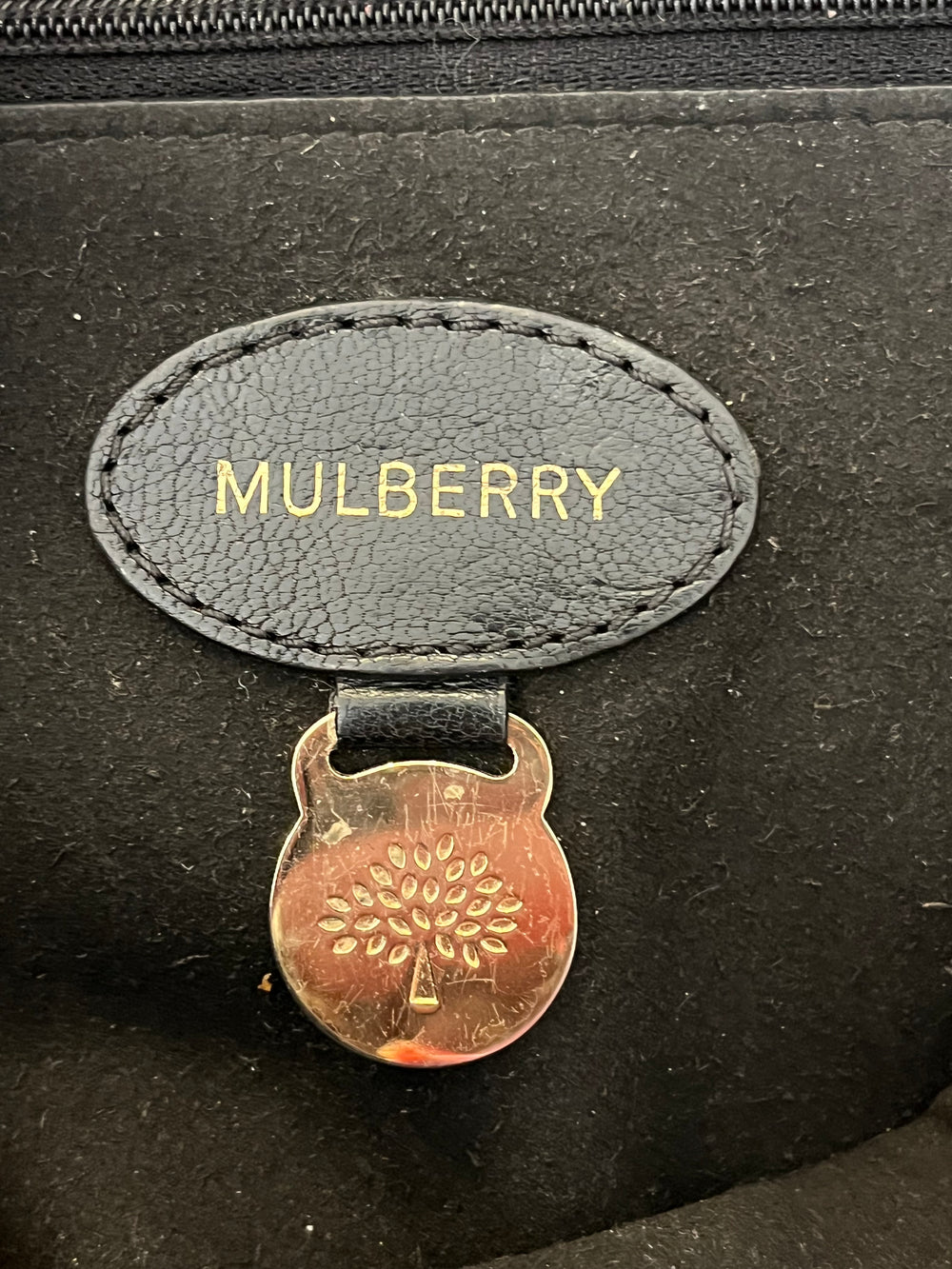 Pre Loved Mulberry Medium Lily in Black