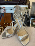 Jimmy Choo Azia Glitter Heels UK 4.5