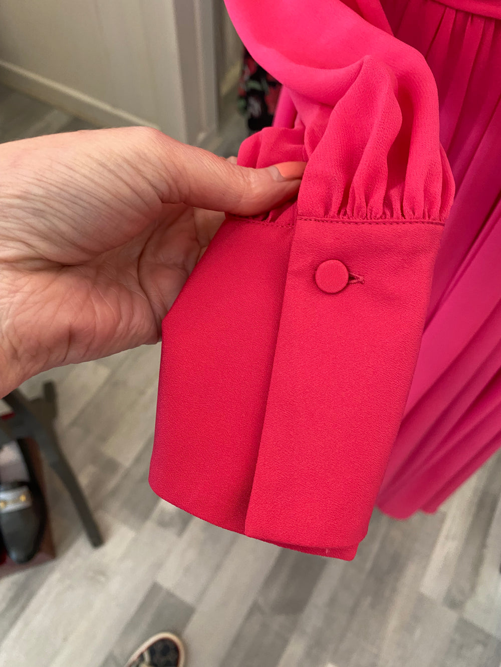 Pre Loved Self Portrait Pink Midi Dress Uk14 (excellent)